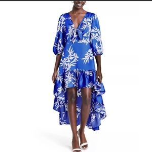 Alexis for Target Tropical Floral Print High Low Ruffle Dress Size XS